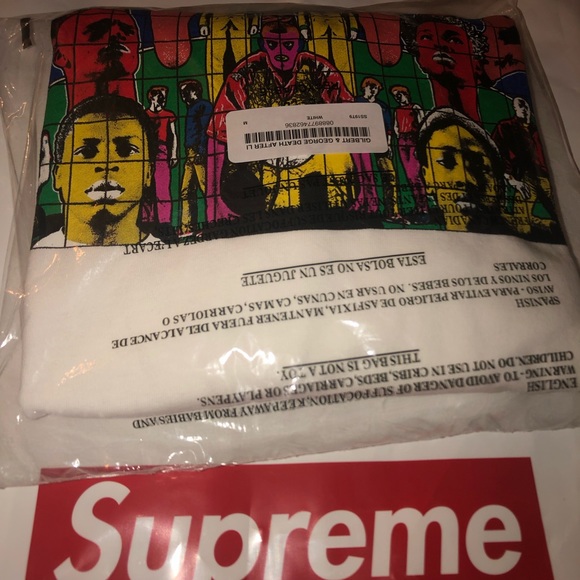 Gilbert & George/Supreme DEATH AFTER LIFE L/S Tee - Picture 2 of 4